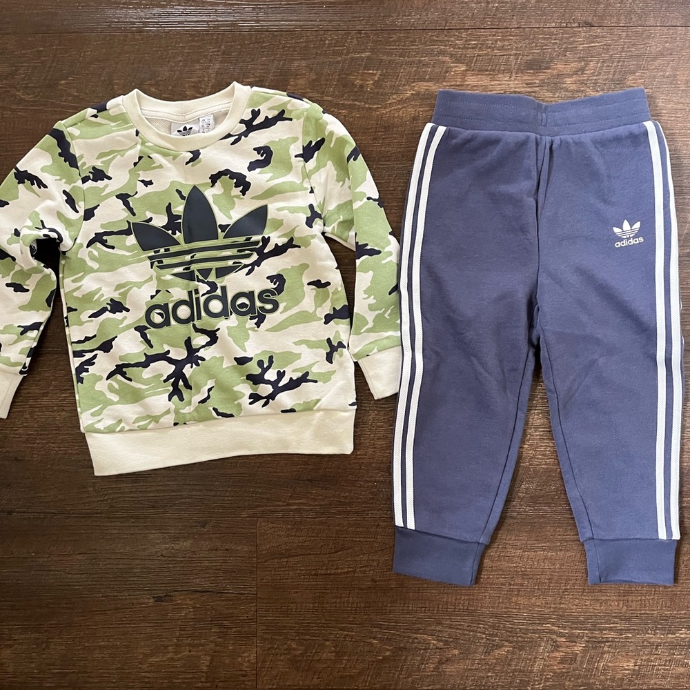 NWT Adidas Toddler Crew Set